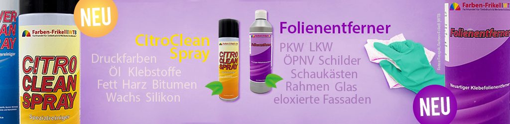 Neue Reiniger von Farben-Frikell & WTB