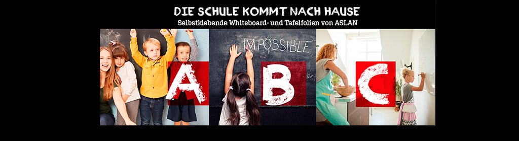 Zu Hause Schule mit ASLAN-Folien