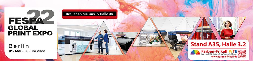 Farben Frikell WTB auf der Fespa 2022 in Berlin