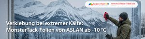 Verklebung bei extremer Kälte