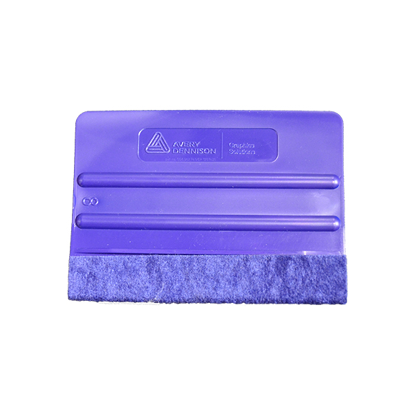 Blauer Kunsstoffrakel mit Filzkante Avery Dennison® Squeegee Pro
